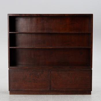 A bookcase with cabinet, 1930's.