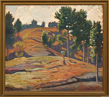 ARON GERLE, oil on panel signed and dated 1922.