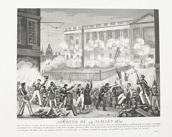 AKVATINTER, 4st, inbundna, 1800-talets första hälft.