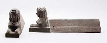 ELDHUNDAR, 1 par, gjutjärn, 1800-/1900-tal.