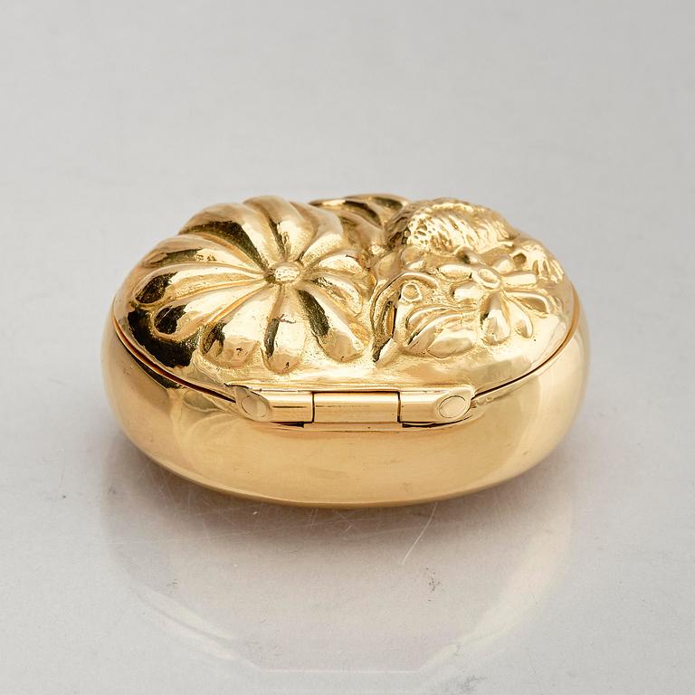 Olle Ohlsson, an 18k gold box, Stockholm, Sweden 1978.