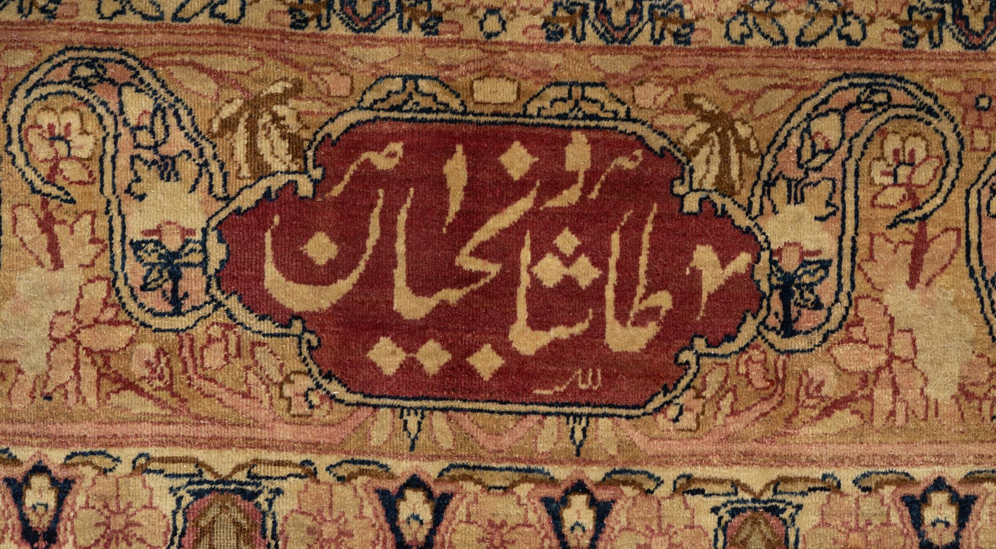A carpet, semi-antique Kerman Laver, ca 524 x 344 cm.