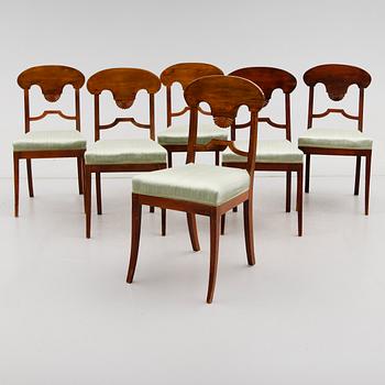 STOLAR, 6 st, empire, 1800-talets första hälft.