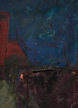 Oluf Høst, Landscape with houses, Bornholm.