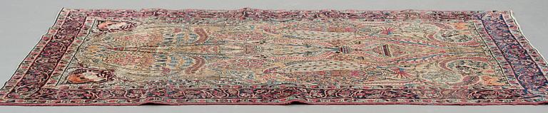 A rug, semi-antique Kerman Laver, ca 221,5 x 142 cm.