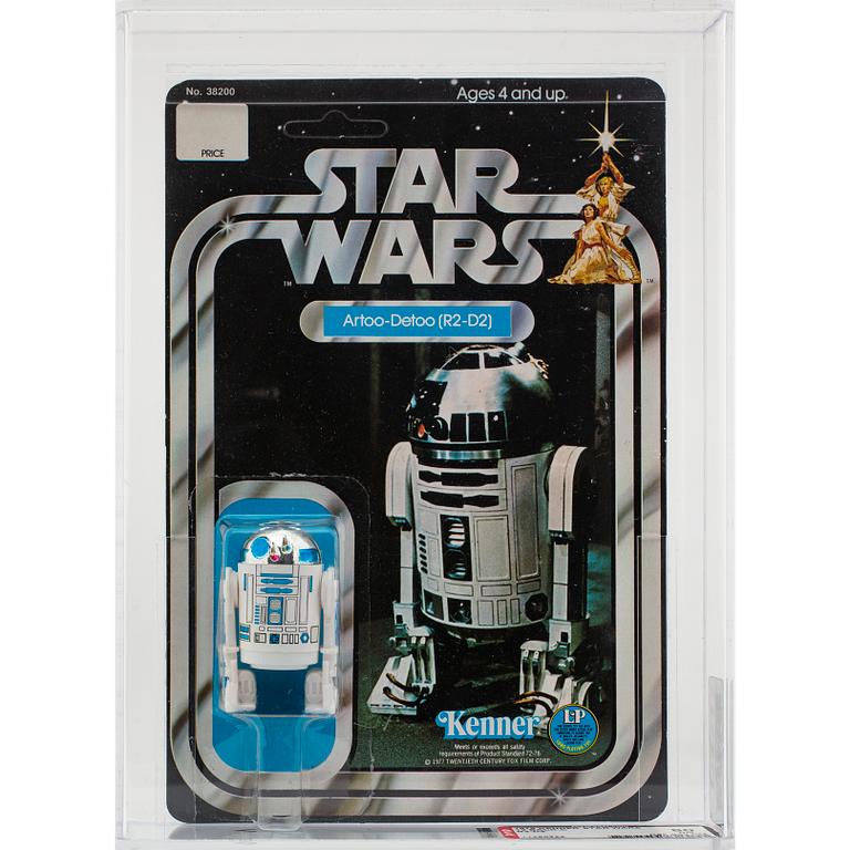 STAR WARS, Artoo-Detoo (R2-D2), 12 back-c, AFA 80 NM, Kenner 1978.