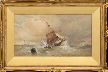 EDWARD DUNCAN, watercolor, signed E. Duncan 1856.