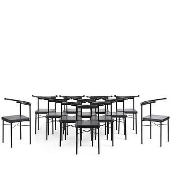 67. Jonas Bohlin, a set of 12 "Point" chairs, Källemo, Värnamo, post 1985.