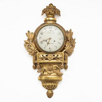 Väggpendyl, sengustaviansk, Sven Peter Hörning (1750-1808, urmakare i Stockholm, övertog Petter Ernsts urfabrik 1785).