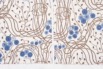 Josef Frank, curtains, a pair, "Loops", Firma Svenskt Tenn.