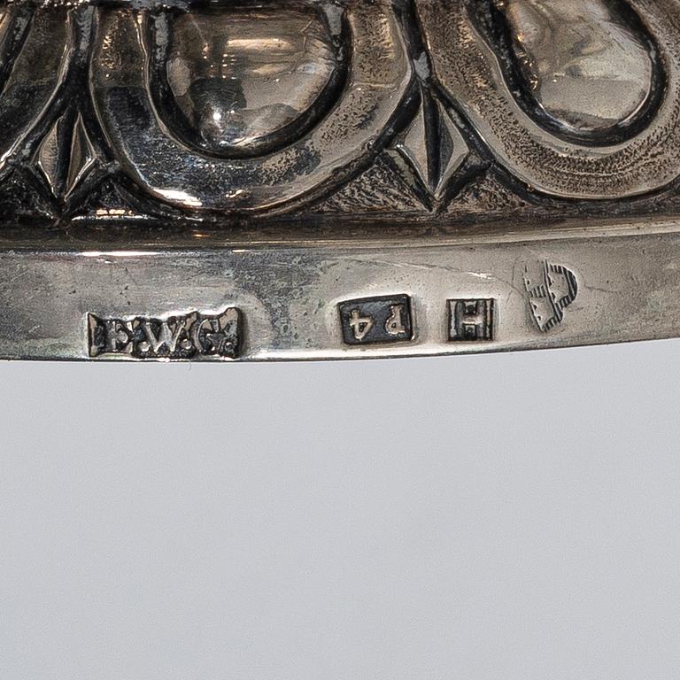 A set of silver, 5 pieces, 19th-20th century.