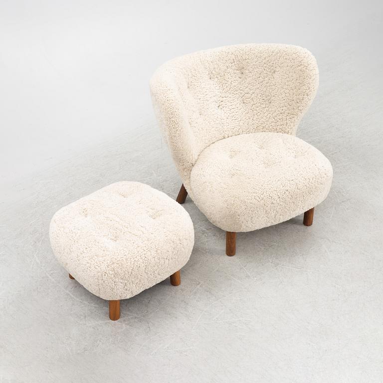 Viggo Boesen, a 'Little Petra' armchair and a foot stool, &Tradition, Denmark.