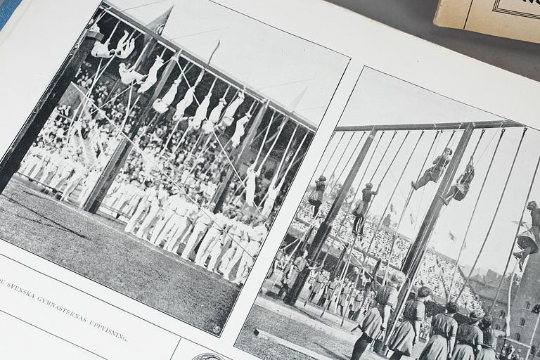 MEMORABILIA, 5 delar, Olympiska Spelen, 1912, 1936, 1952 mm.