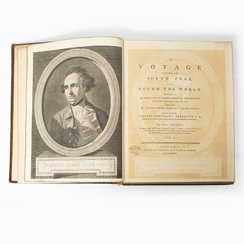 Two volumes of Cooks travels, with 37 engraved plates + maps and charts.