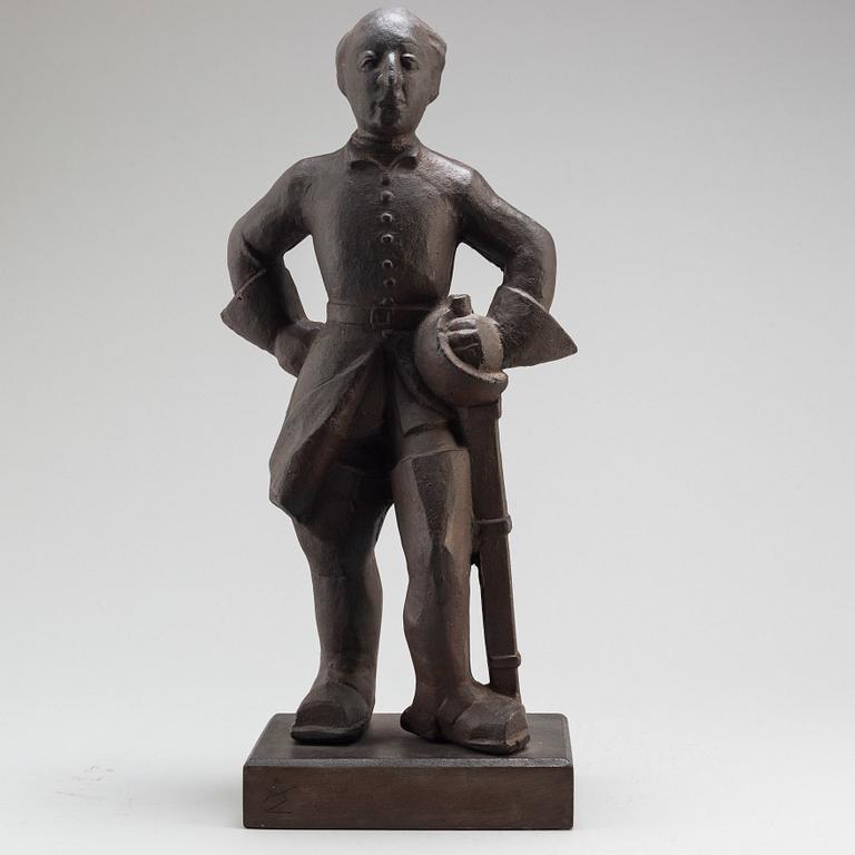 ALLAN EBELING, sculpture, cast iron.