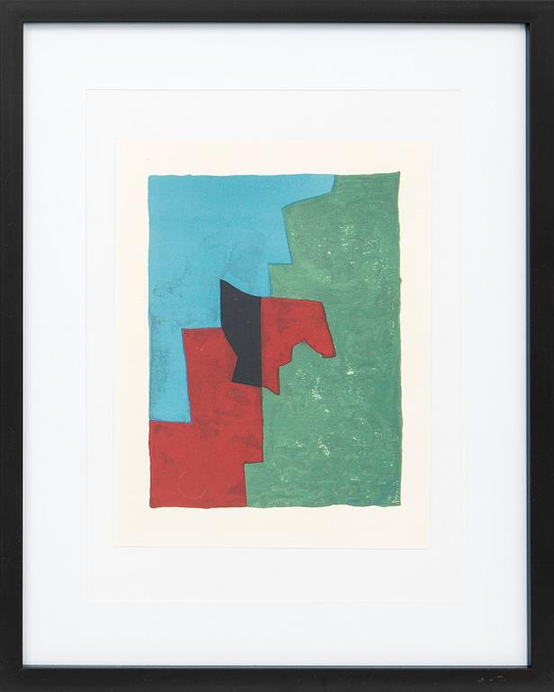 Serge Poliakoff, after, "Composition rouge, verte et bleue", 1961.