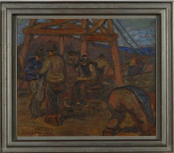 Albin Amelin, Shipyard worker.