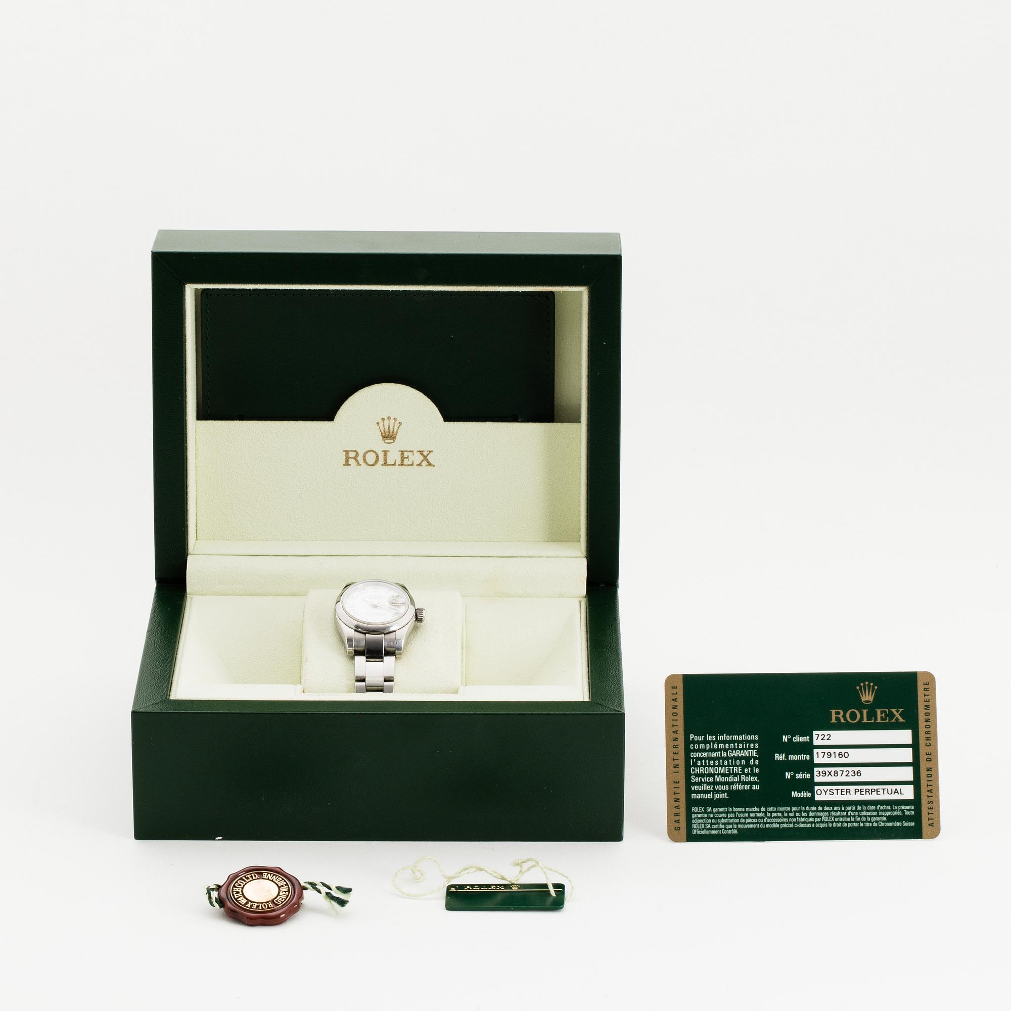 Rolex, Lady Oyster Perpetual, armbandsur, 26 mm.