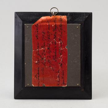 MINIATYRPORTRÄTT, gouache på ben, osignerad, tidigt 1800-tal.