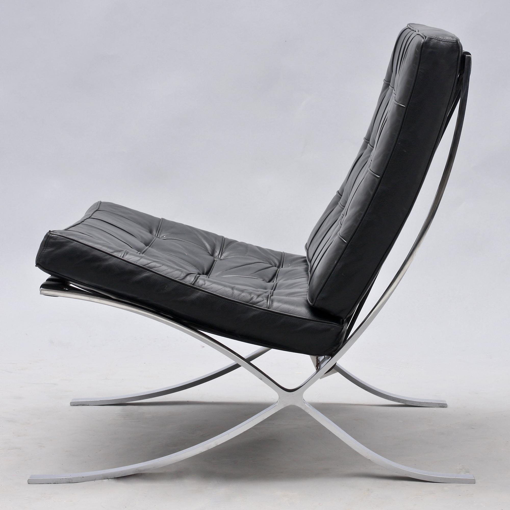 FÅTÖLJ, "Barcelona", Mies van der Rohe, Knoll, 1970-tal.