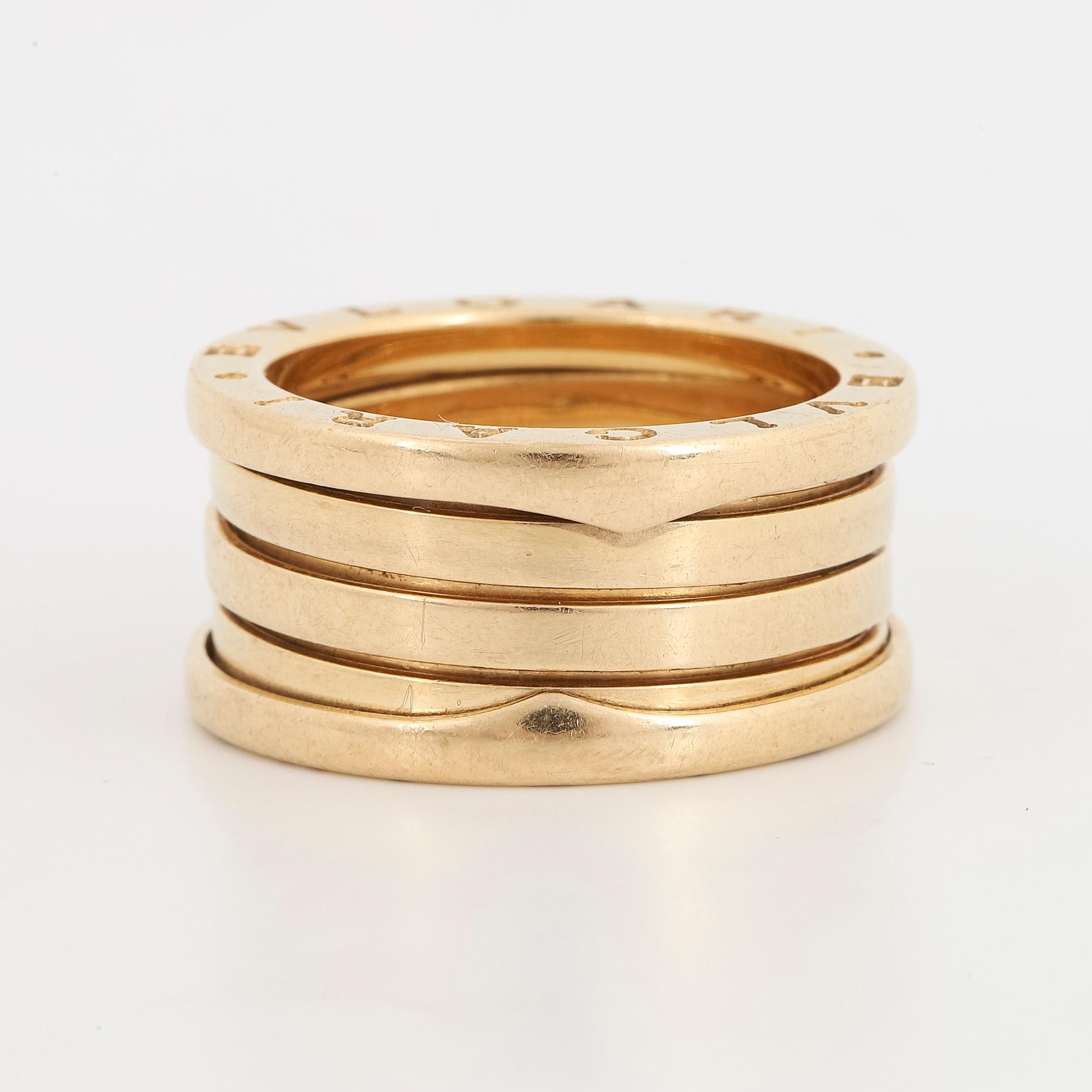 BULGARI, B.zero1 18K gold ring.
