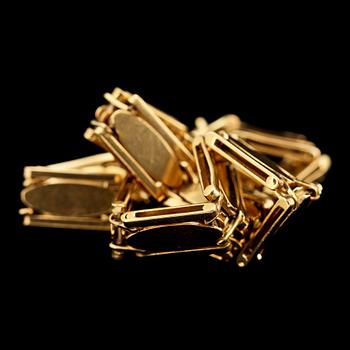 ARMLÄNK, 18k guld, Helsingborg, 1912. Vikt 20 g.