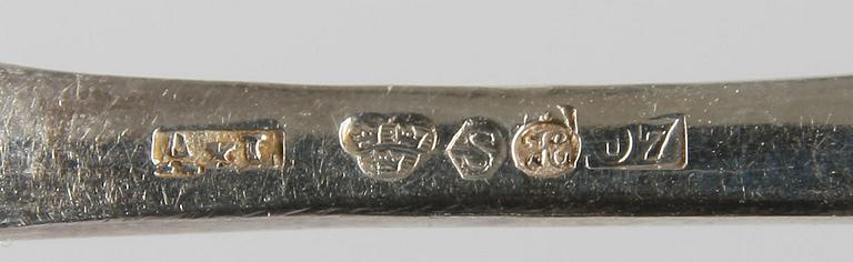 MOCKASKEDAR, 12+12, silver, Axel Larsson, Helsingborg samt Gewe, Malmö, 1900-tal.