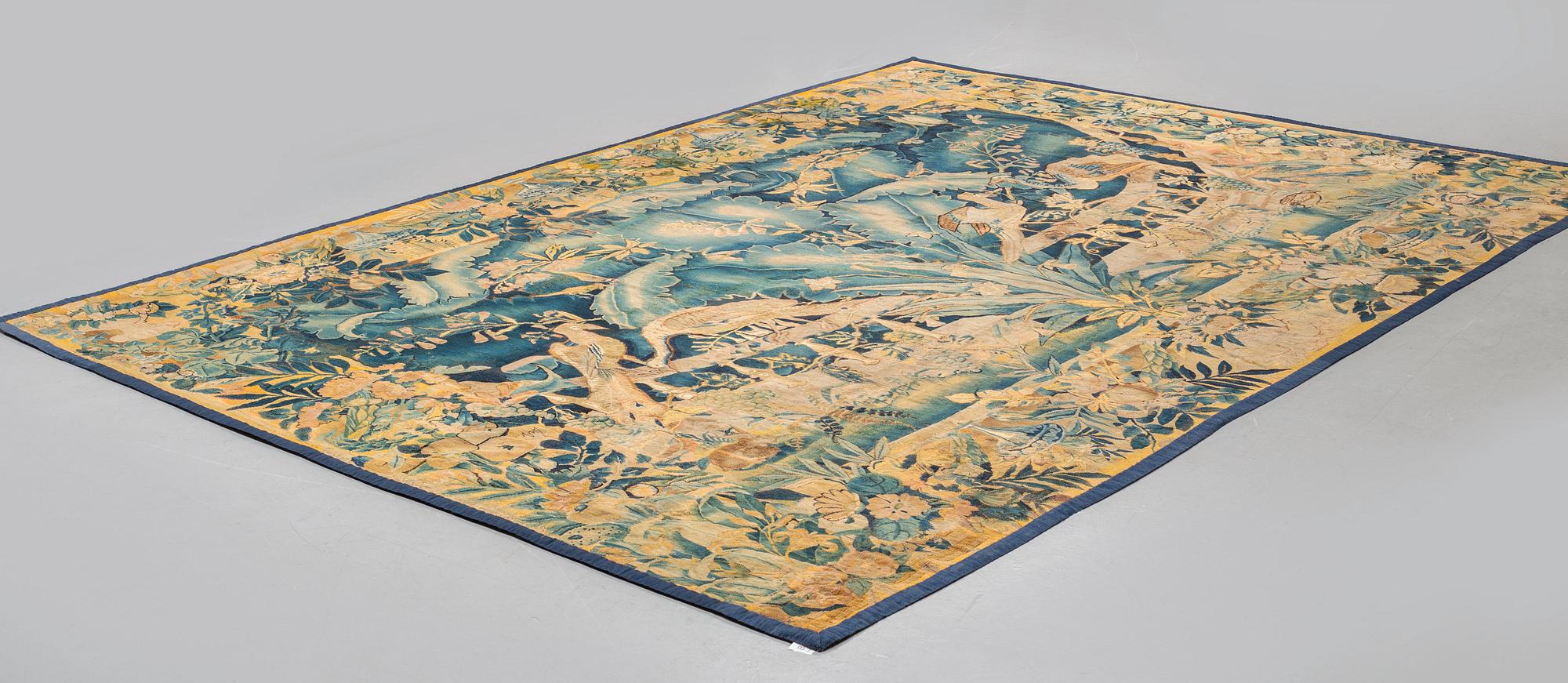 A tapestry, "Feuilles de choux", tapestry weave, third quarter 16th century, Flanders, probably Audenarde.