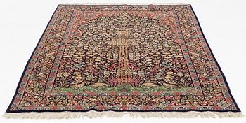 Carpet, Kirman, "Tree of Life", Approx. 245 x 148 cm.