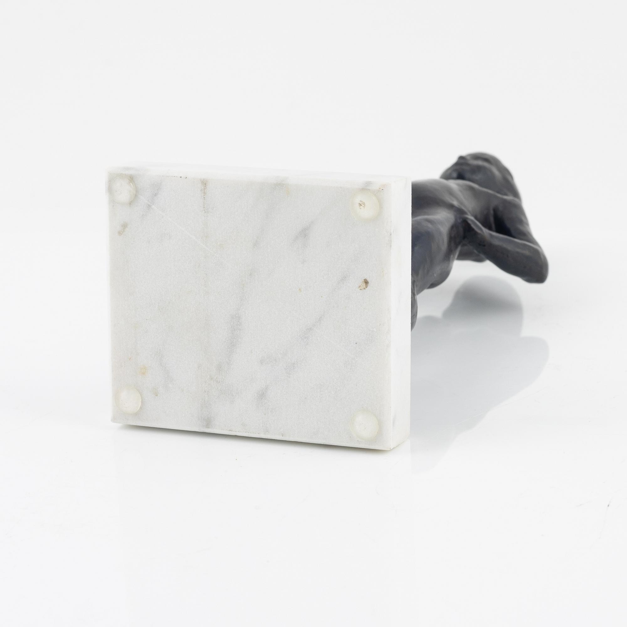 Gudmar Olovson, Sculpture. Cold bronze (bronzed synthetic resin), signed.
