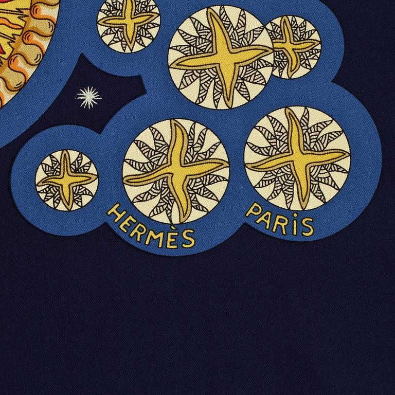 SCARF, siden, "Le Roy Solei", design Anne Faive, Hermès, Paris.