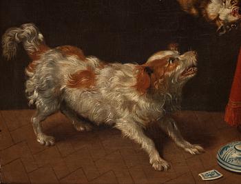 Frans Snyders Follower of, Cat and dog fight.