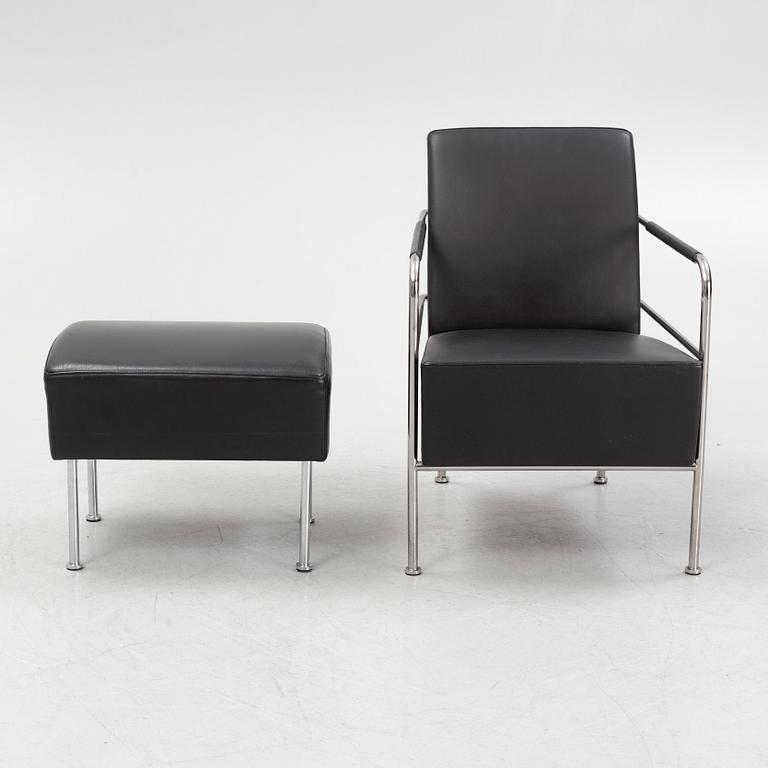 Gunilla Allard, fåtölj med fotpall, "Cinema", Lammhults.