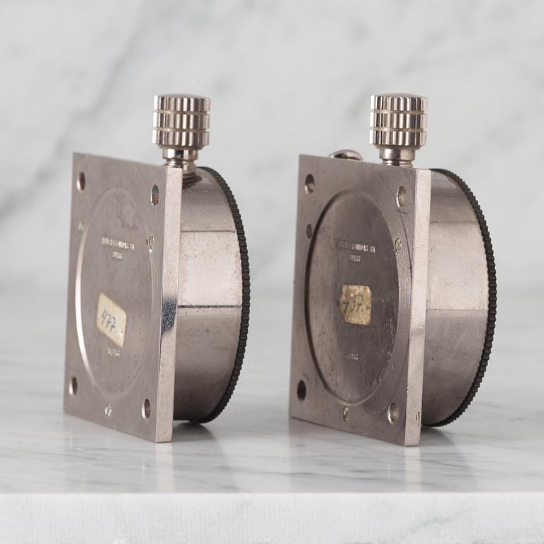 HEUER, Master-Time 8-Days samt Monte-Carlo stoppur, panelur, 57,5 x 57,5 mm,