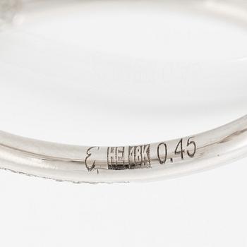 "Engelbert," Legacy Knot Ring Mini Pavé", 18K white gold with brilliant-cut diamonds.