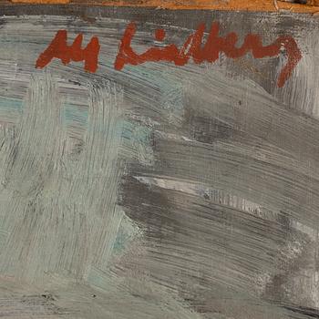 Alf Lindberg, olja på pannå, signerad Alf Lindberg.