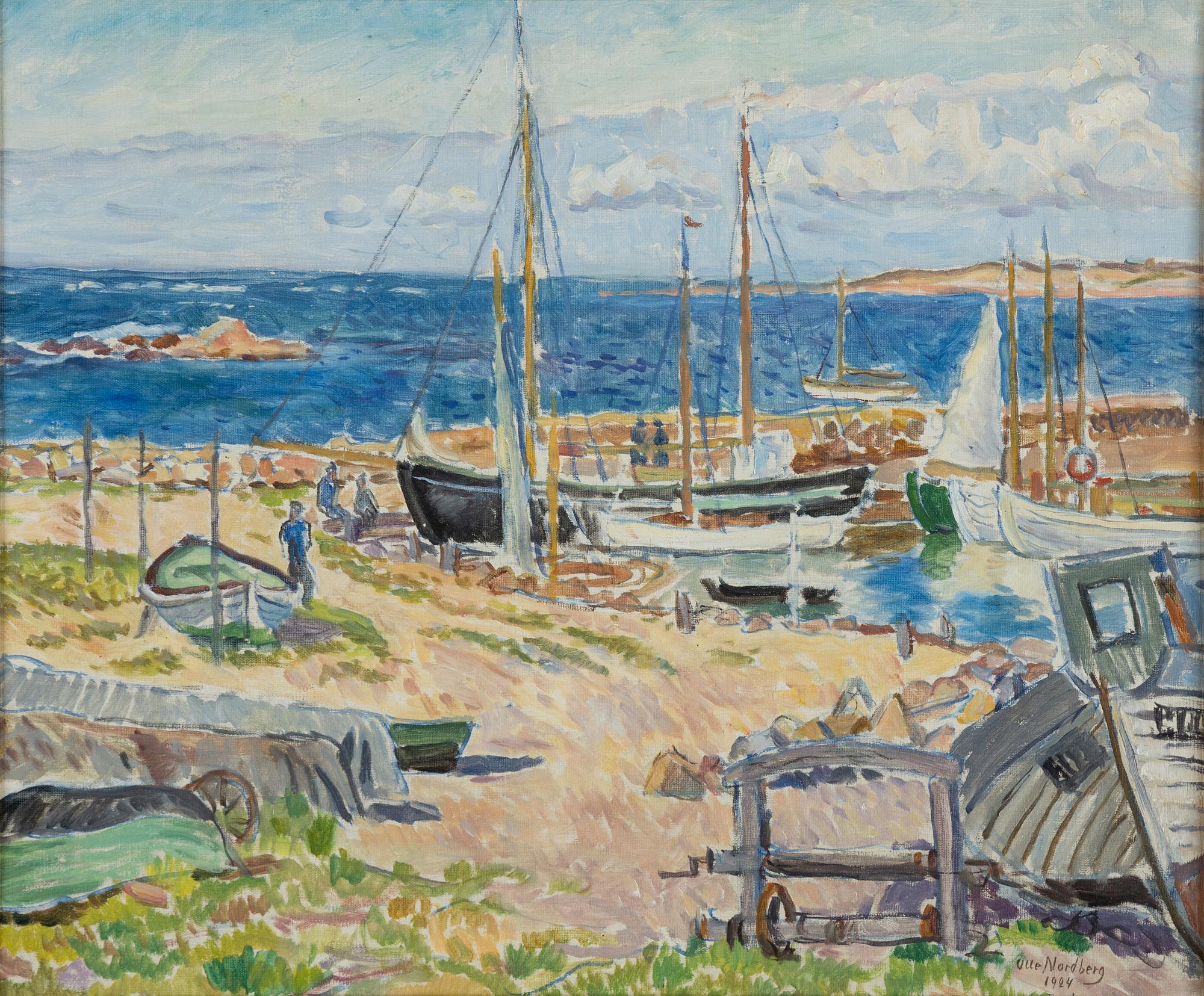 Olle Nordberg, oil on canvas, signed and dated 1924.