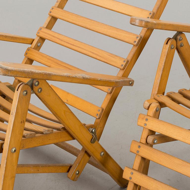 DÄCKSTOLAR, ett par, KAK Fritidsmöbler,