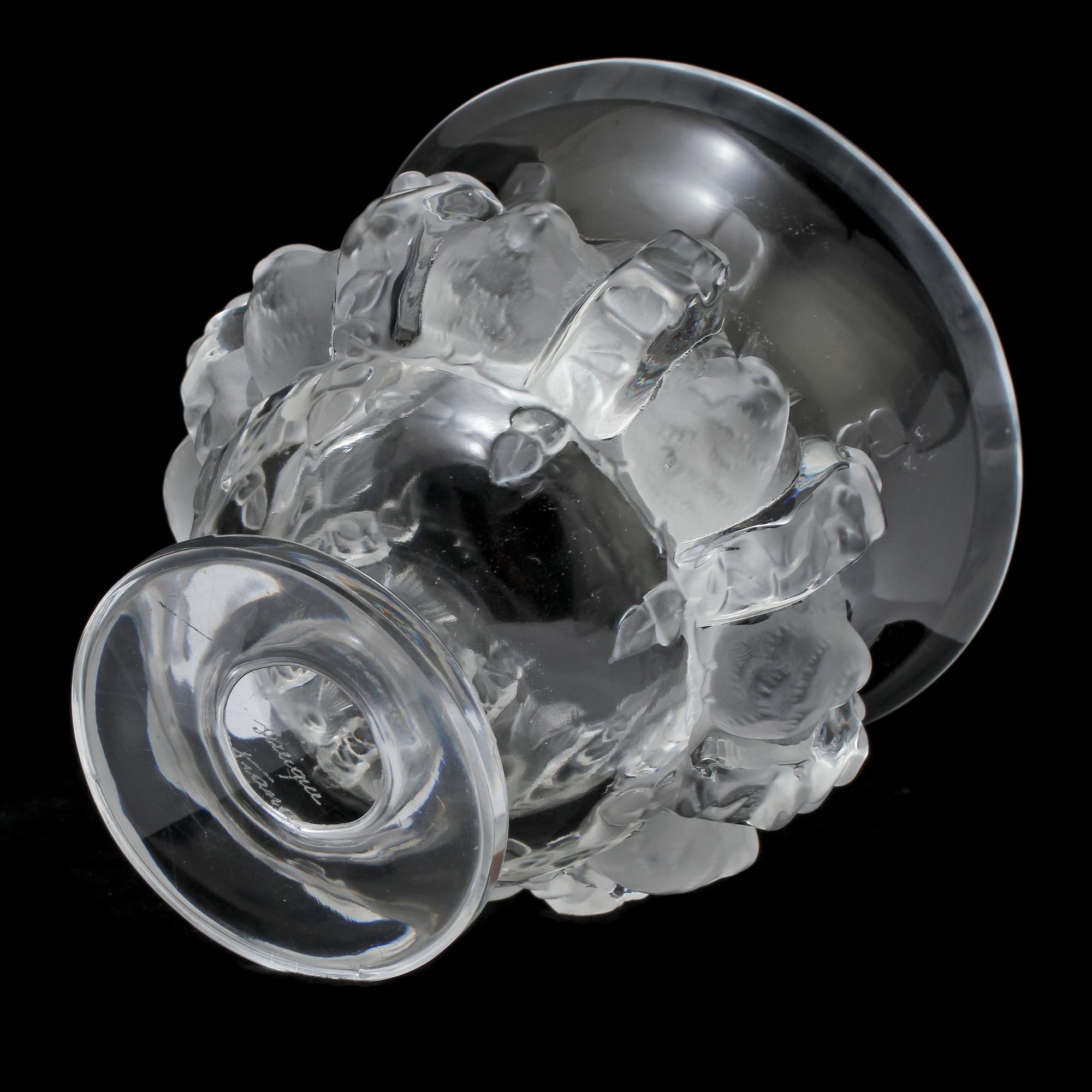 VAS, glas, "Dampierre", Lalique, 1900-talets andra hälft.