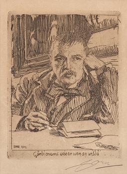 ANDERS ZORN, etsning (II état av II), signerad med blyerts.