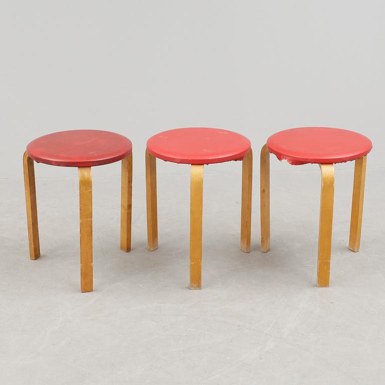 PALLAR, 3 st, modell 60, Alvar Aalto, 1900-talets mitt.