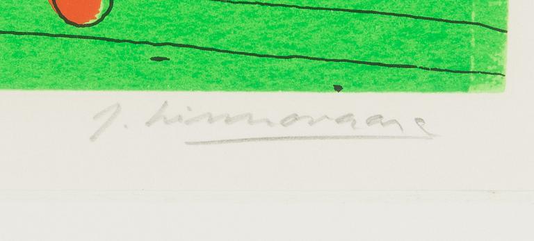 Juhani Linnovaara, serigrafi och litografi, signerad och numrerad 78/90.