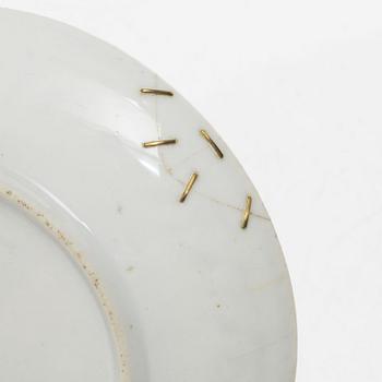 Eight cups with saucers, Late Empire, mid-19th century.
