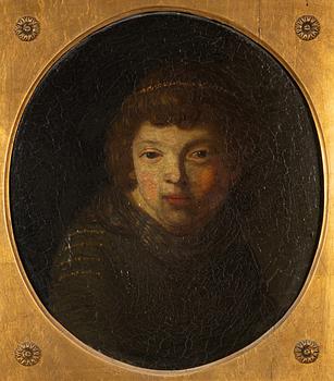 Rembrandt Harmensz van Rijn, follower of. Portrait.