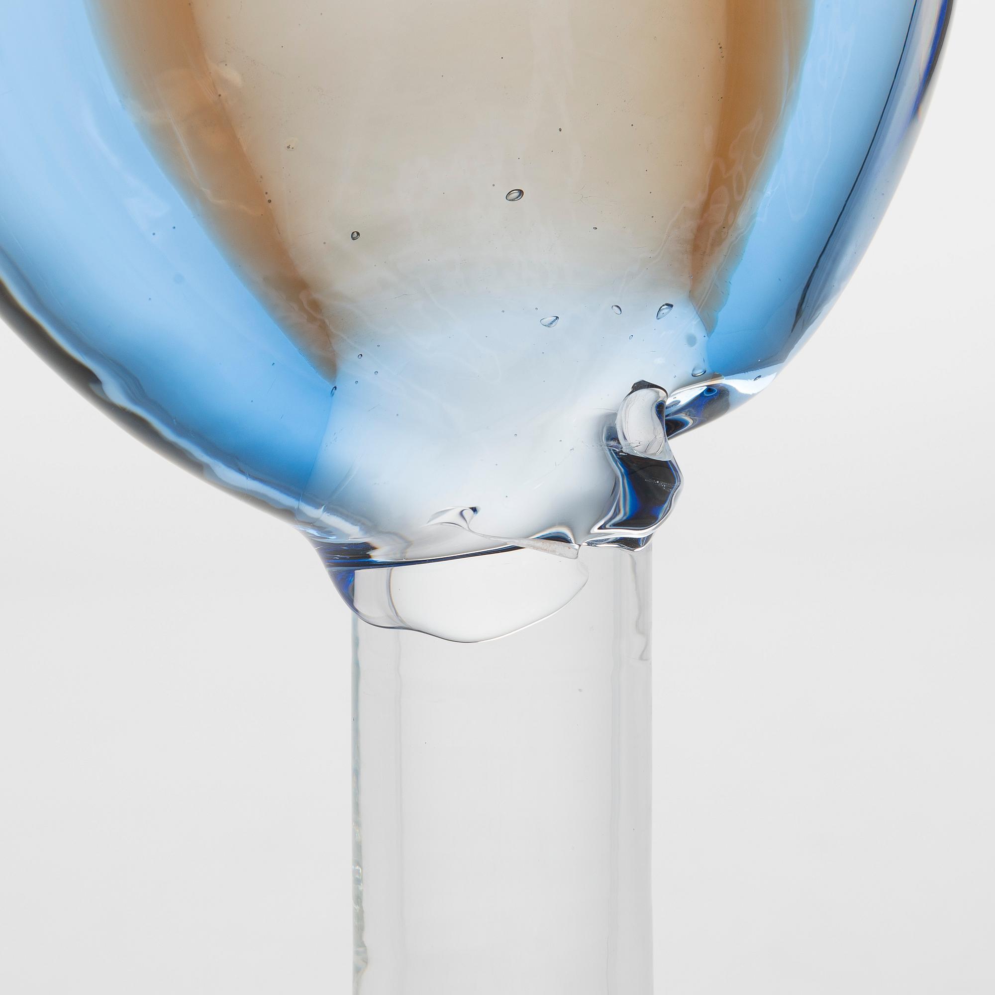 Oiva Toikka, glasskulptur, "Lollipop", signerad Oiva Toikka Nuutajärvi 2008 55/60.
