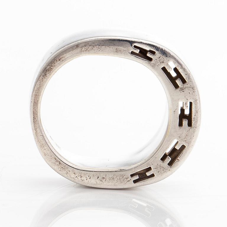 Hermès, ring, "Clarte", sterlingsilver.
