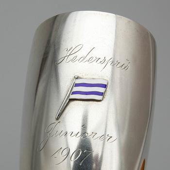 PARTI SILVER, ca 27 delar, bl.a Ceson, Göteborg 1985. Total, vikt ca 1090 gram.