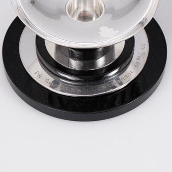 LJUSSTAKAR, ett par, silver, GAB, Stockholm, 1939.