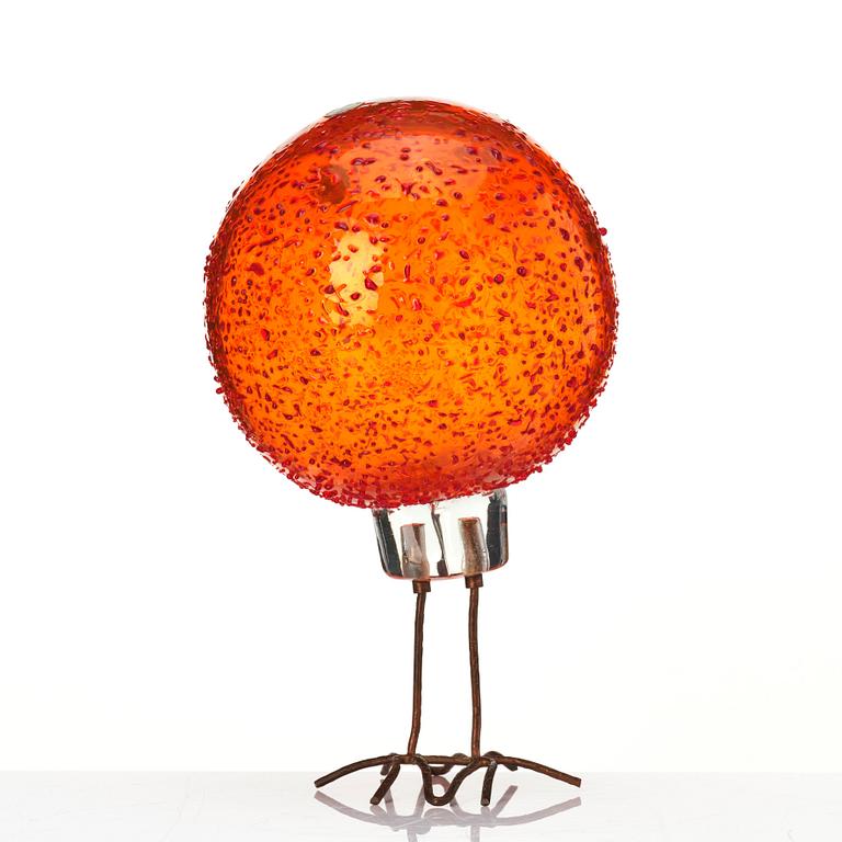Alessandro Pianon, a 'Pulcino' glass sculpture of a bird, Vistosi, Murano Italy 1960s.