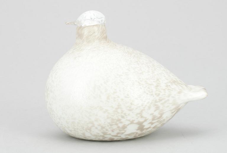 OIVA TOIKKA, 4 st, glas, sign. Oiva Toikka Nuutajärvi-Notsjö.